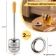 thumbnail image 3 of Juego de 2 infusores de té ZPUFAW de acero inoxidable con mango de madera, 3 of 7