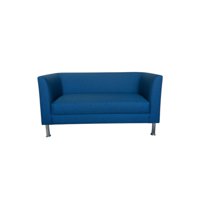 Diseños Valestrini - Sofa Caribe Dos Cuerpos En Lino Azul