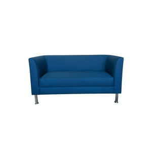 Diseños Valestrini - Sofa Caribe Dos Cuerpos En Lino Azul