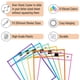 thumbnail image 4 of Fundas reutilizables de borrado en seco Mr. Pen 25 × 36 cm, paquete de 6 colores, 4 of 8