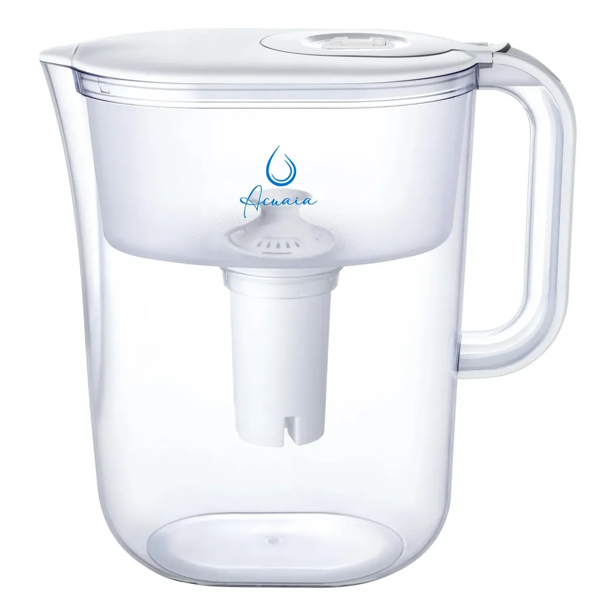 Jarra De Agua Acuaia 2.4l Eden Con Filtro Clasico Tipo Brita Blanco