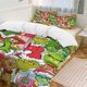 thumbnail image 3 of Comforter Set Queen Size Christmas Grinch Set with 2 Pillowcases for All SeasonsBedding Set 3pcs for Kids Boys Girls Bedroom Decor Bed Sheets, 3 of 5