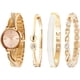thumbnail image 1 of Reloj TIME100 Mujer Dorado 30mm Set Pulseras Cristal, 1 of 3