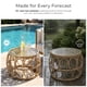 thumbnail image 3 of Mesa de centro exterior boho de ratán Ysar de Furniture of America, 3 of 9