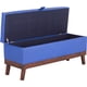 thumbnail image 2 of Banqueta con Baúl Incy Azul Eco Cuero 120x40x50 cm, 2 of 3
