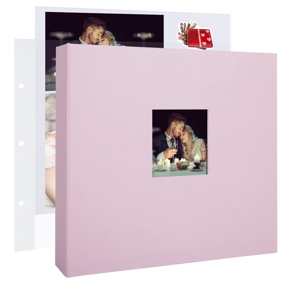 Álbum de Recortes 1DOT2 30 cm Rosa 3 Anillas DIY Foto