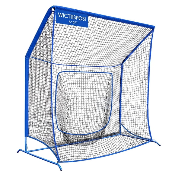 Red WICTTISPOSI para béisbol y sóftbol con sistema de bloqueo, 6 x 6 pies