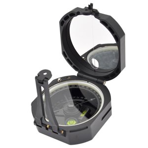 Magideal - Espejo De Brújula Multifunción Para Acampar Con Bolsa De Transporte Declinación Ajustable Supervivencia Ligera Fluorescente Para Avistamiento Pesca