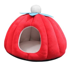 Ioensy - Cama Para Gatos Con Forma De Calabaza Cerrada, Tienda Para Perros Pequeños, Cama Escondida L