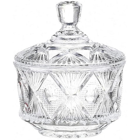 Oem - Bombonera Azucarero Caramelera Decorativa De Vidrio 12X15Cm