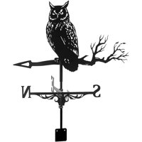 D&M - Veleta De Metal Con Soporte Para Techo Búho