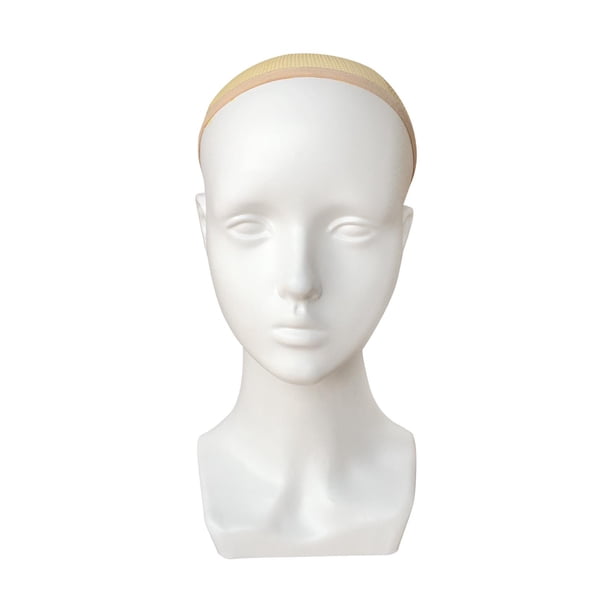 Cabeza de maniquí femenina con cabeza de cara de muñeca de cosmetología, cabeza de práctica de extensión de ojos de pestañas para peluca de exhibición