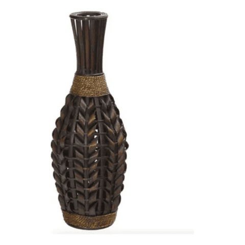 Genérico - Florero Jarrón Decorativo Trenzado Moderno 70 Cm M5