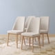 thumbnail image 1 of Pack 4 Sillas Comedor Lena Madera Asiento Acolchado Poliéster Beige, 1 of 9