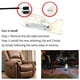 thumbnail image 3 of Piezas de repuesto para sillón reclinable de 90 x 75 mm, manija de liberación duradera con cable, piezas de repuesto compatibles con la mayoría de los muebles, como sillones reclinables, sofás y sillo, 3 of 5