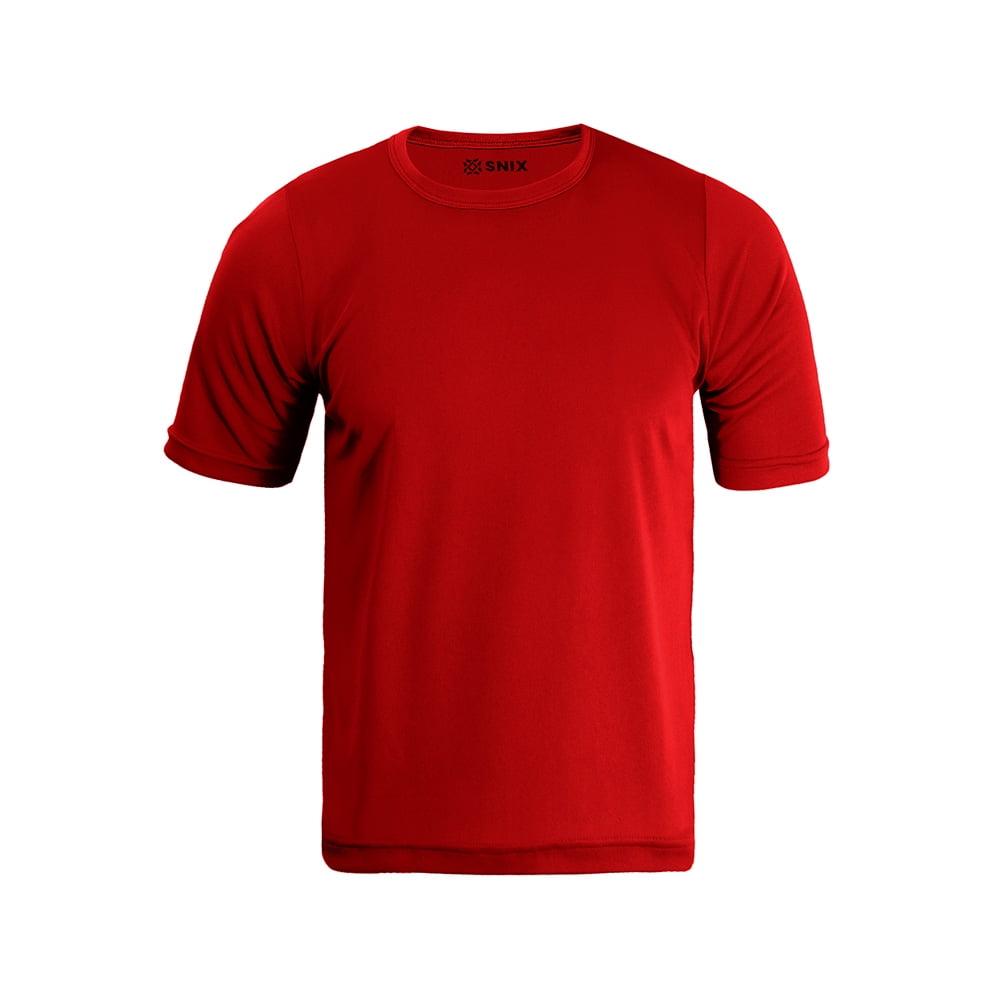 Snix - Polera Deportiva Infantil Dry Fit Roja Talla 16
