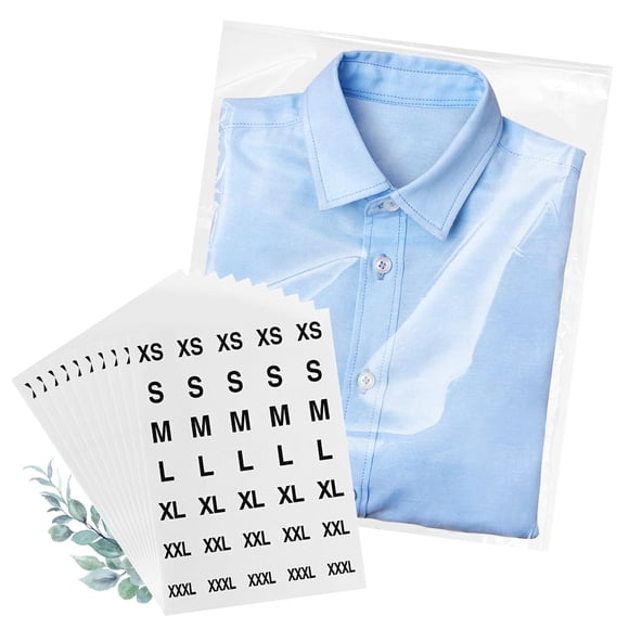 Bolsas para Camisetas Lechay 100 unidades 23x30 cm con cierre autoadhesivo