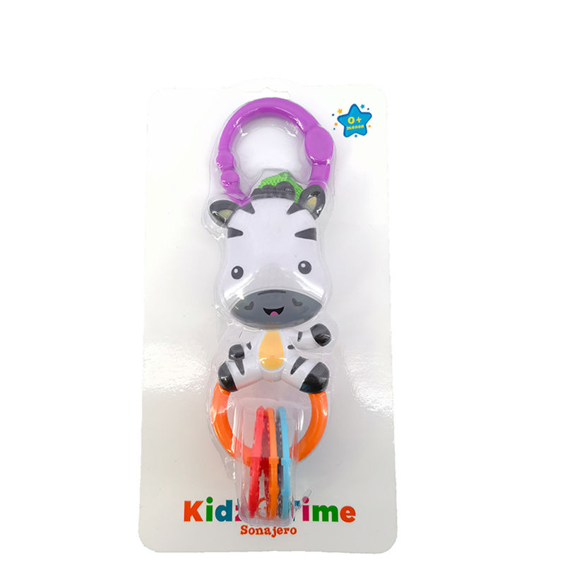 Sonajero Con Forma De Cebra Multicolor Kidz Time