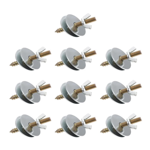 10 piezas (M6*60) tornillos de fijación para perchas de loros, tornillos de Metal para jaula de pájaros, Kits de tornillos de fijación, Hardware para Arandelas dobles