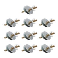 Magideal - 10 Piezas (M6*60) Tornillos De Fijación Para Perchas De Loros, Tornillos De Metal Para Jaula De Pájaros, Kits De Tornillos De Fijación, Hardware Para Arandelas Dobles