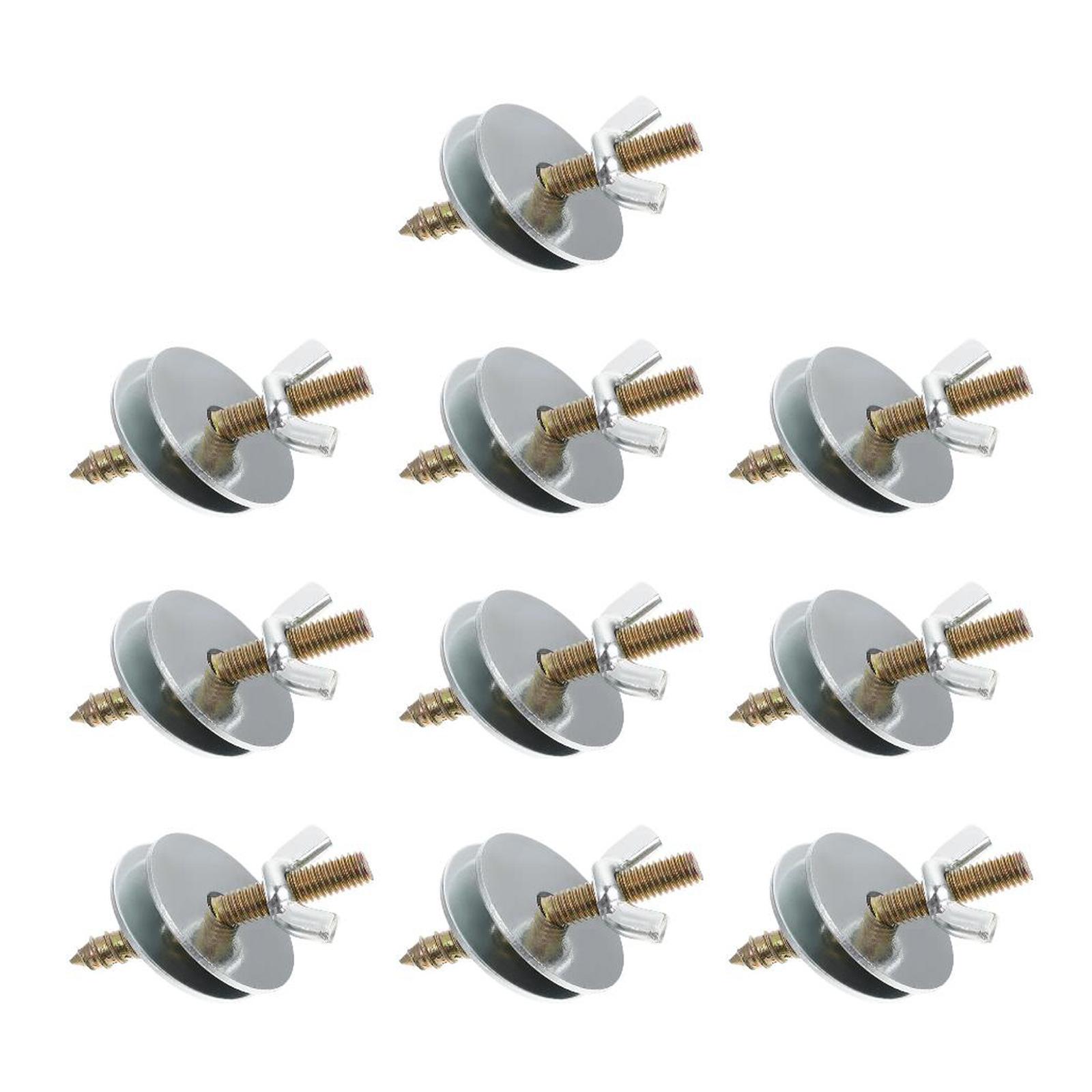 Ioensy - 10X Tuercas Y Tornillos Para Hacer Perchas Para Pájaros, Juguetes Para Loros, Soporte De Entrenamiento Para Pájaros