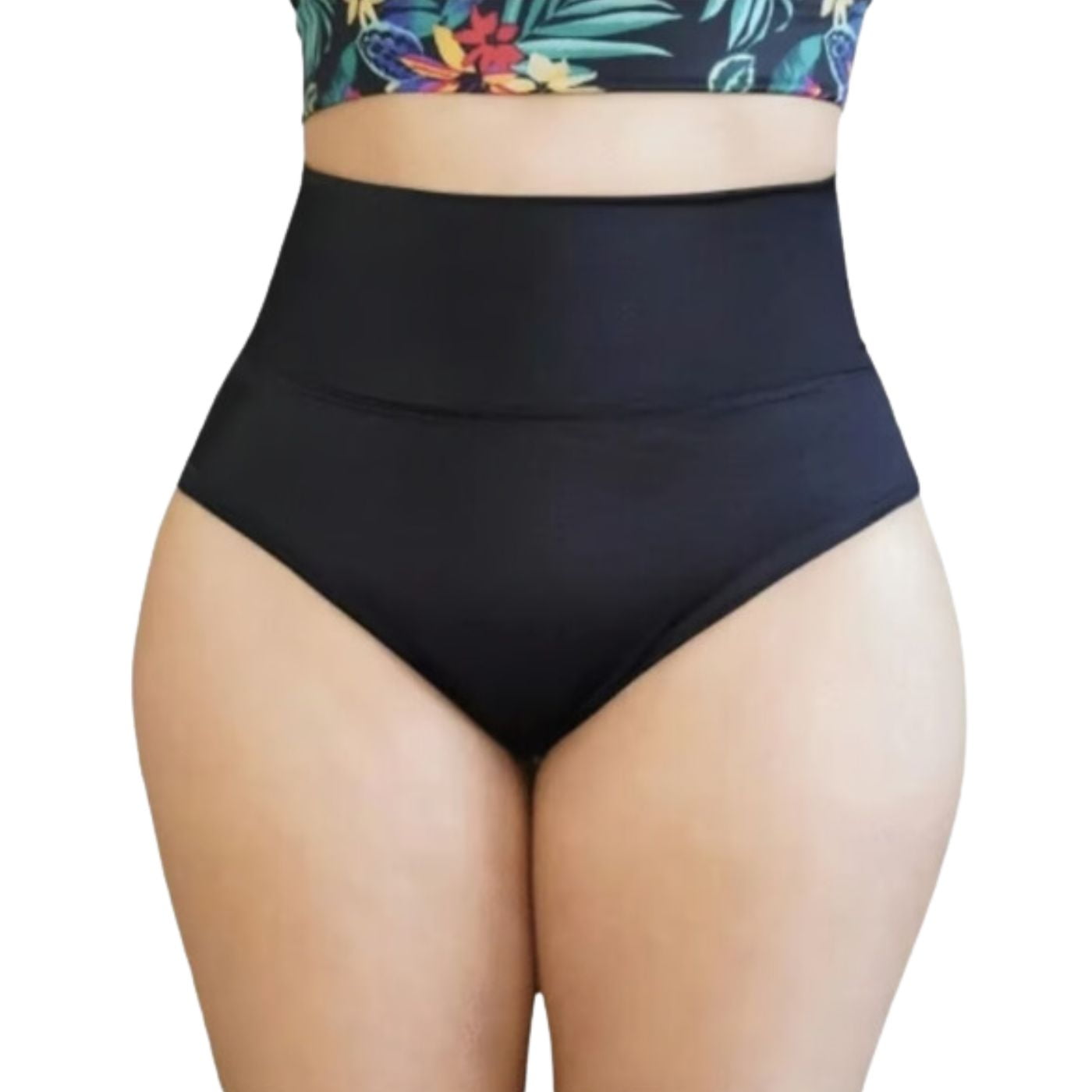 Likeshop - Traje De Baño Mujer Bikini Modelador Semi Colaless Tiro Extra Alto 301