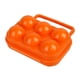 thumbnail image 4 of Caja Dispensadora De Huevos Con 6 Compartimentos, Ideal Para El Hogar, Senderismo Y Acampadas, Color Naranja., 4 of 5