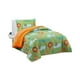 thumbnail image 1 of Plumón Infantil Sherpa Doral Animales 1.5 Plazas Verde, 1 of 5