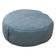 thumbnail image 1 of Puf Redondo Asiento Otomano Piso Suave Reposapiés Para Dormitorio Lavable Azul, 1 of 5