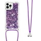 thumbnail image 2 of Funda FOXDOCK para iPhone 14 Pro Max con Cuerda Ajustable, Brillo Líquido, Protección Antigolpes y Lente – Ideal para Regalo, 2 of 6