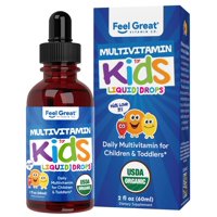 The Feel Great Vitamin Company - Gotas Líquidas Multivitamínicas Feel Great Vitamins Organic, 60 Ml