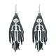 thumbnail image 5 of Pendientes De Cuentas Con Tema De Halloween Para Mujeres Y Niñas, Con Cuentas, Borla Larga, Fiesta, Esqueleto Negro, 5 of 5