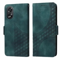 Carcasa Foxdock Oppo A38 4G De Cuero Pu, Diseño Acolchado Clásico, Protección Contra Caídas Y Rayones