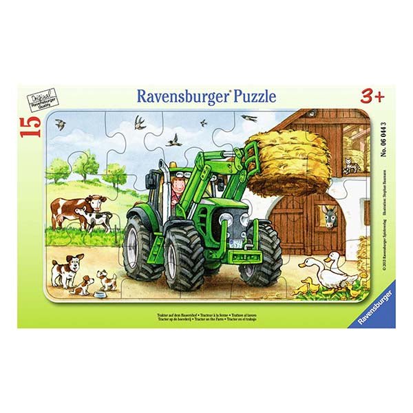 Puzzle enmarcado - Tractor en la granja Lider