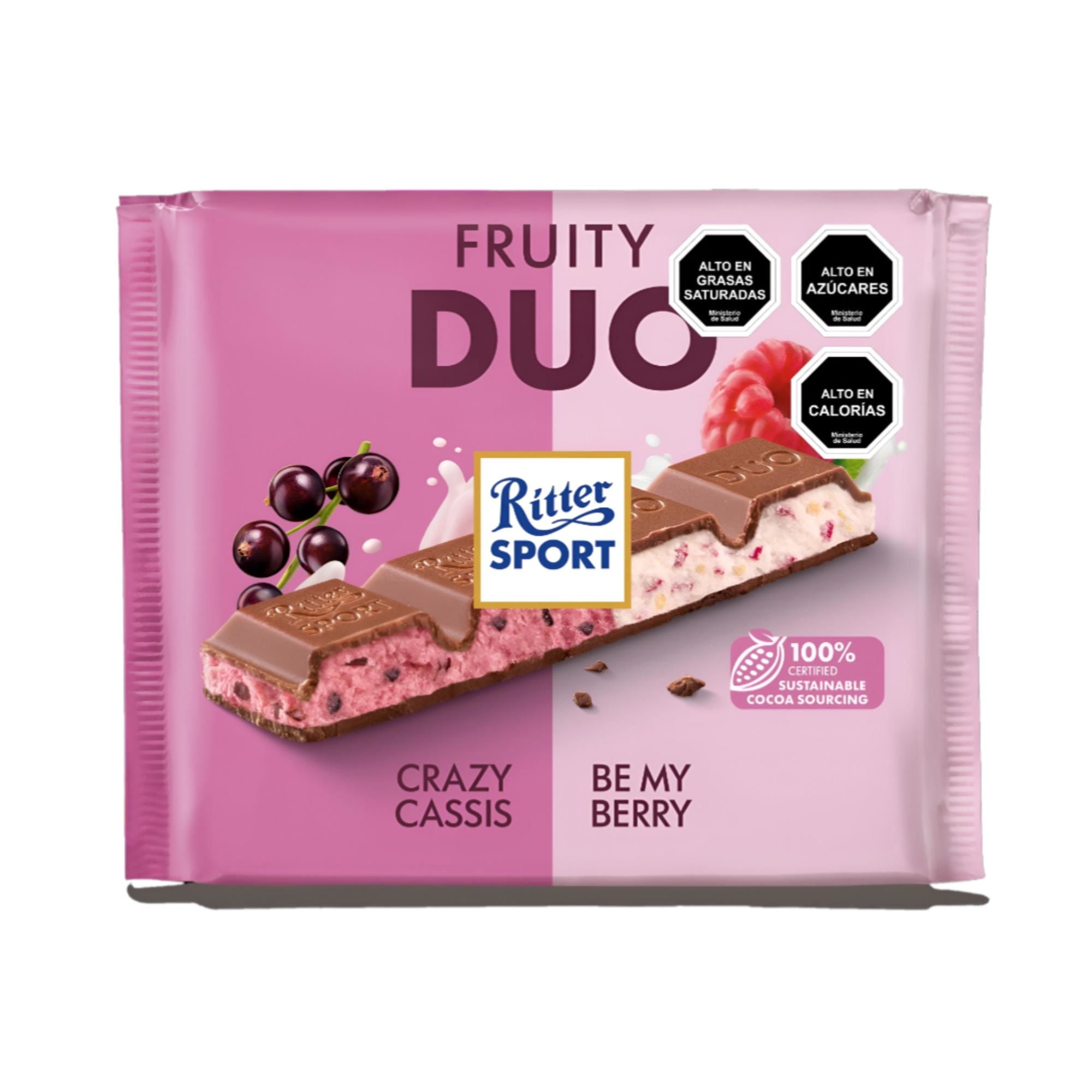 Ritter Sport - Chocolate Barra Frutal Duo