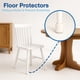 thumbnail image 2 of Protectores para patas de silla SoftTouch redondos de hule blanco que no dejan marcas, 1", 2 of 7