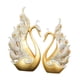 thumbnail image 3 of 2 Figuras De Cisne, Regalo único, Muñeco De Chuchería, Estatuilla De Cisne, Adorno De Animal Dorado, 3 of 5