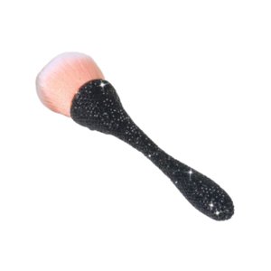 Magideal - Brocha De Maquillaje, Brocha Para Polvos, Mango Brillante, Brocha Para Colorete Cosmética Ligera Y Compacta, Brocha De Maquillaje En Polvo Suelto Para Negro