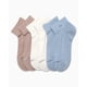 thumbnail image 4 of Calcetines Calvin Klein para mujer, paquete de 6 unidades, azul y beige, tallas 4-10, 4 of 7