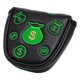 thumbnail image 4 of Golf Mallet Putter Head Cover Protect Guard Golf Club Head Covers Wrap Green, 4 of 5