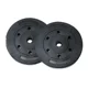 thumbnail image 1 of Par Discos Preolimpicos 10kg Overfit Pvc Set 2 Pesas Barra Negro, 1 of 3
