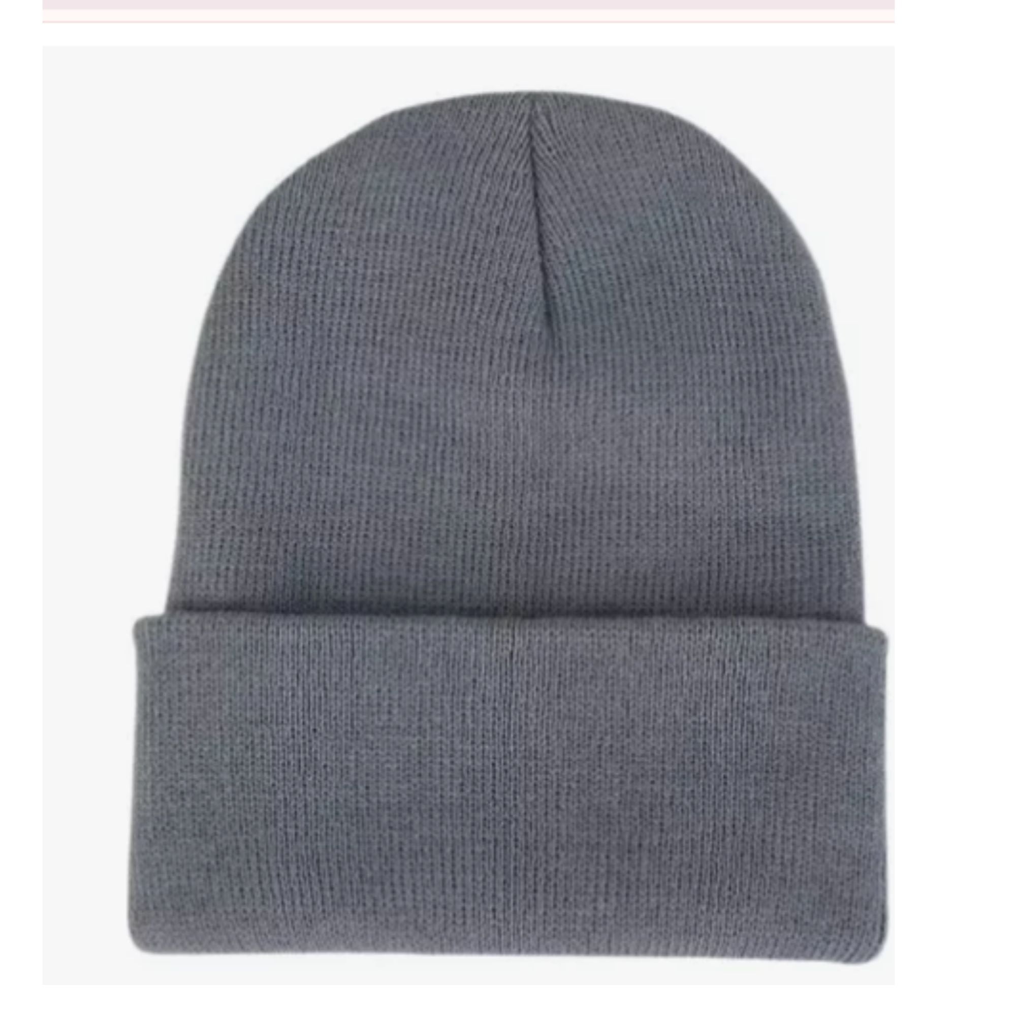 Ekolmac - Gorro Beanie De Lana Con Doblez Forro Polar Juvenil Adulto