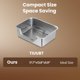 thumbnail image 4 of Caja de arena para conejos TIUUBT 40x30x15 cm con rejilla de tamizado y ganchos, 4 of 7