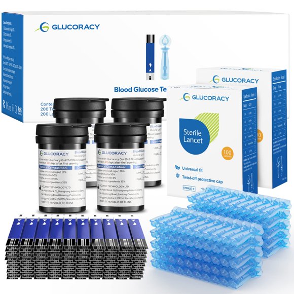Tiras reactivas de glucosa en sangre Glucoracy G-425-2 para diabetes