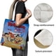 thumbnail image 3 of Los Picapiedra Bolso de tela con estampado de lienzo para mujer, bolsa de compras reutilizable y estética, con cremallera interior, regalo para mujer,38*45cm., 3 of 6