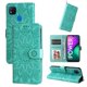 thumbnail image 3 of Funda tipo cartera FOXDOCK para Xiaomi Redmi 9C , diseño girasol en relieve, cuero PU, cierre magnético, soporte y tarjetero, 3 of 5