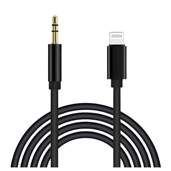Cable Audio Auxiliar iPhone Lighting A Jack Macho Para Auto