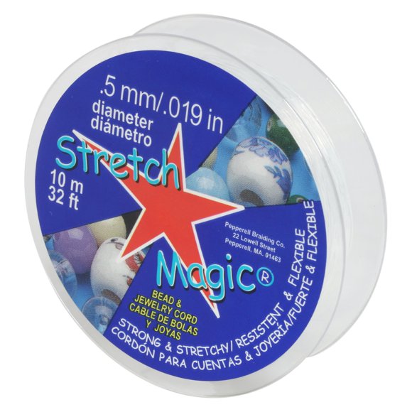 Cordón elástico para abalorios Stretch Magic 10 m 0,5 mm transparente
