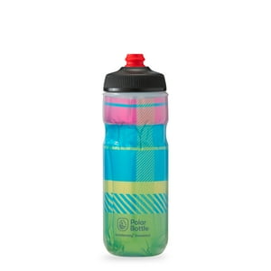 Polar Bottle - Botella Agua Polar Surge Tartan 20Oz Highlighter Green/Blue