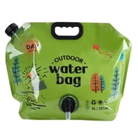 Xusx111 - Bolsa De Agua Portátil De Contenedor De Agua Plegable De 2.1 Galones De Agua De Campamento Para Viajar Senderismo Al Aire Libre Bpa Ligero (Verde)